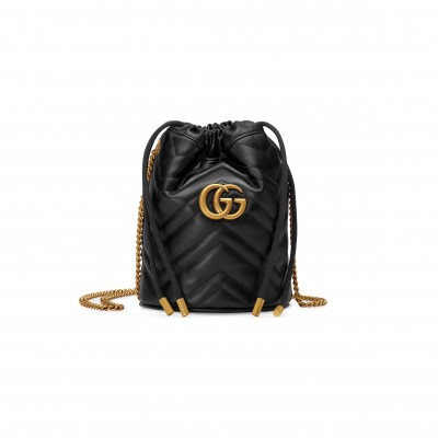 GUCCI GG MARMONT SMALL BUCKET BAG 575163 (19*17*10cm)