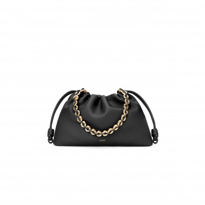 LOEWE LARGE FLAMENCO PURSE IN MELLOW NAPPA LAMBSKIN A411FPDX01-1100 (41*26*9cm)