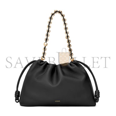LOEWE LARGE FLAMENCO PURSE IN MELLOW NAPPA LAMBSKIN A411FPDX01-1100 (41*26*9cm) LOEWE LARGE FLAMENCO PURSE IN MELLOW NAPPA LAMBSKIN A411FPDX01-1100 (41*26*9cm)