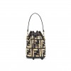 FENDI MINI MON TRESOR LOGO BUCKET BAG ANEMONE 8BS010AD6JF0VQJ (18*12*10cm)