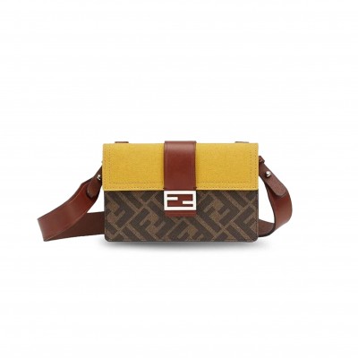 FENDI BAGUETTE SHOULDER CROSSBODY BAG 7M0295AFSCF1EG8 (16.5*11*2.5cm)