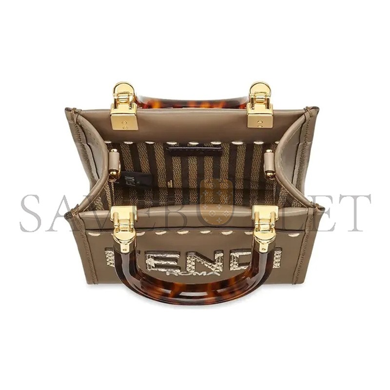 FENDI MINI SUNSHINE SHOPPER TOTE BAG 8BS051AHN5F1FEN (18*13*6cm)