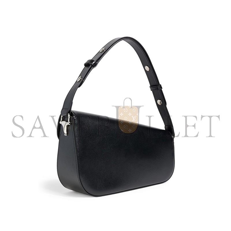 GUCCI HORSEBIT 1955 TEXTURED LEATHER SHOULDER BAG 764155 (26.5*17*8cm)