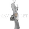 CHANEL MASTER TWEED HOUNDSTOOTH QUILTED NANO KELLY SHOPPER BLACK WHITE AS4416 (19*13*7cm)