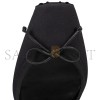 CHRISTIAN LOUBOUTIN CASSIA LACE UP100 MM STRAPPY PUMPS CREPE SATIN BLACK WOMEN 1250498B439