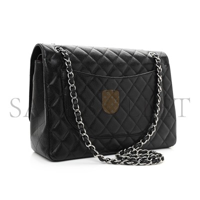 CHANEL CAVIAR QUILTED MAXI DOUBLE FLAP 1167370 (33*24*9cm) CHANEL CAVIAR QUILTED MAXI DOUBLE FLAP 1167370 (33*24*9cm)