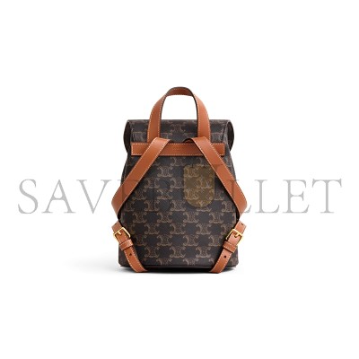 CELINE BACKPACK CELINE BONNIE IN TRIOMPHE CANVAS AND CALFSKIN 118702CAS.04LU (25*18*13cm) CELINE BACKPACK CELINE BONNIE IN TRIOMPHE CANVAS AND CALFSKIN 118702CAS.04LU (25*18*13cm)