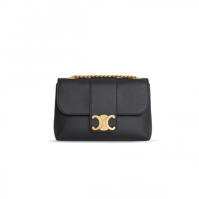 CELINE MEDIUM SHOULDER BAG IN VICTOIRE SOFT COWHIDE 115853FDU.38NO (25*15*8cm)