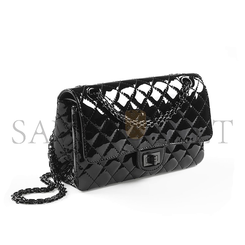 CHANEL 2.55 HANDBAG PATENT CALFSKIN A37586 (24*16*7.5cm)