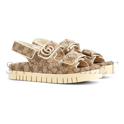GUCCI WOMEN'S SANDAL WITH DOUBLE G 816630