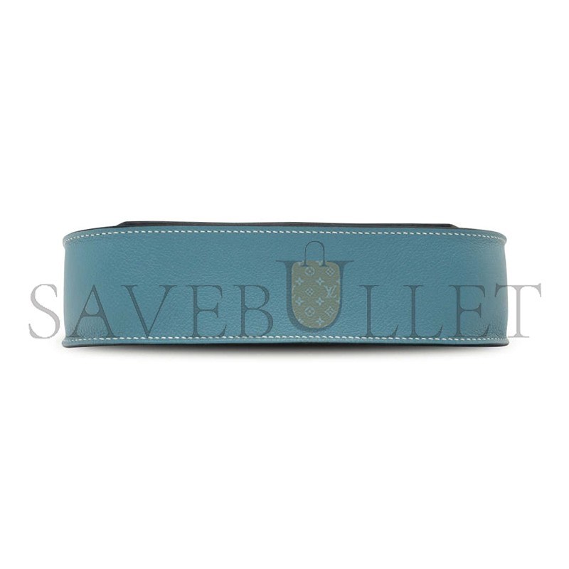 HERMÈS MASTER JYPSIERE MINI BLEU JEAN EVERCOLOR (23*17*5cm) 
