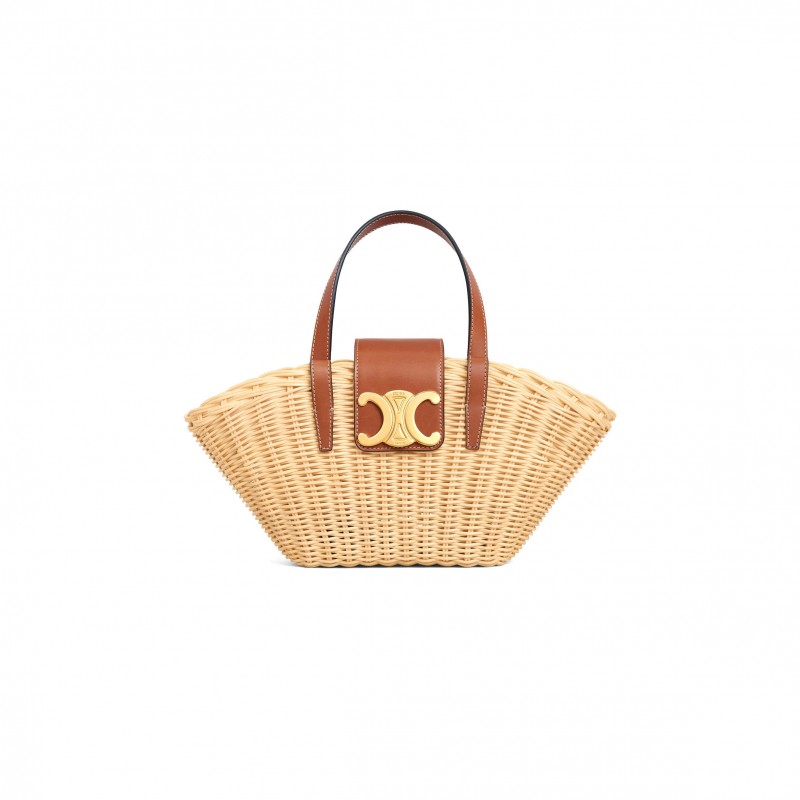 CELINE TEEN COUFFIN IN WICKER AND NATURAL CALFSKIN 116572FWE.02NT (32*14*7cm) CELINE TEEN COUFFIN IN WICKER AND NATURAL CALFSKIN 116572FWE.02NT (32*14*7cm)