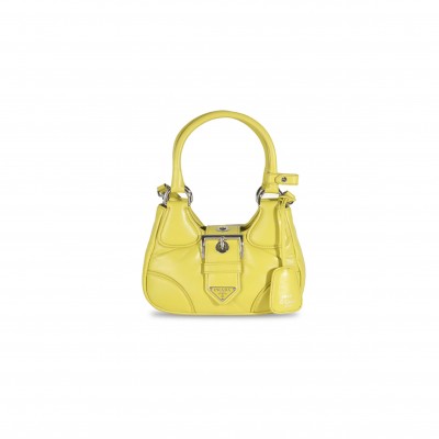 PRADA CEDRO NAPPA SOFT PADDED RE-EDITION 2002 MOON BAG 1BA381 (22.5*16*7.5cm) 