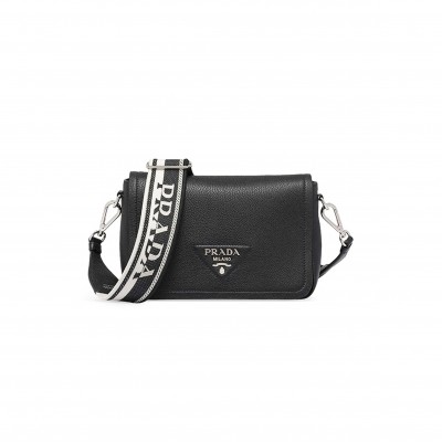 PRADA LEATHER SHOULDER BAG 1BD314 (23*15.5*9cm) PRADA LEATHER SHOULDER BAG 1BD314 (23*15.5*9cm)