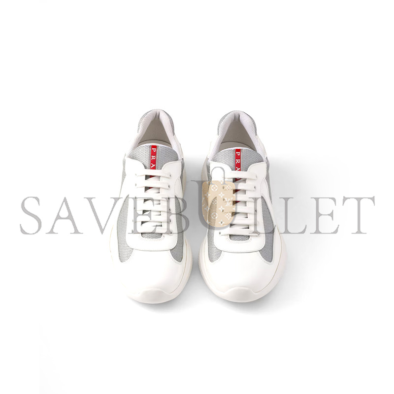 PRADA PATENT LEATHER AND TECHNICAL FABRIC PRADA AMERICA'S CUP SNEAKERS 4E3400