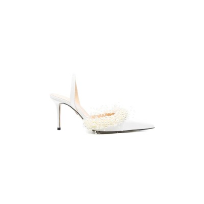 MACH & MACH FLOATING PEARLY SATIN SLINGBACK PUMPS BC25S100385CRP011