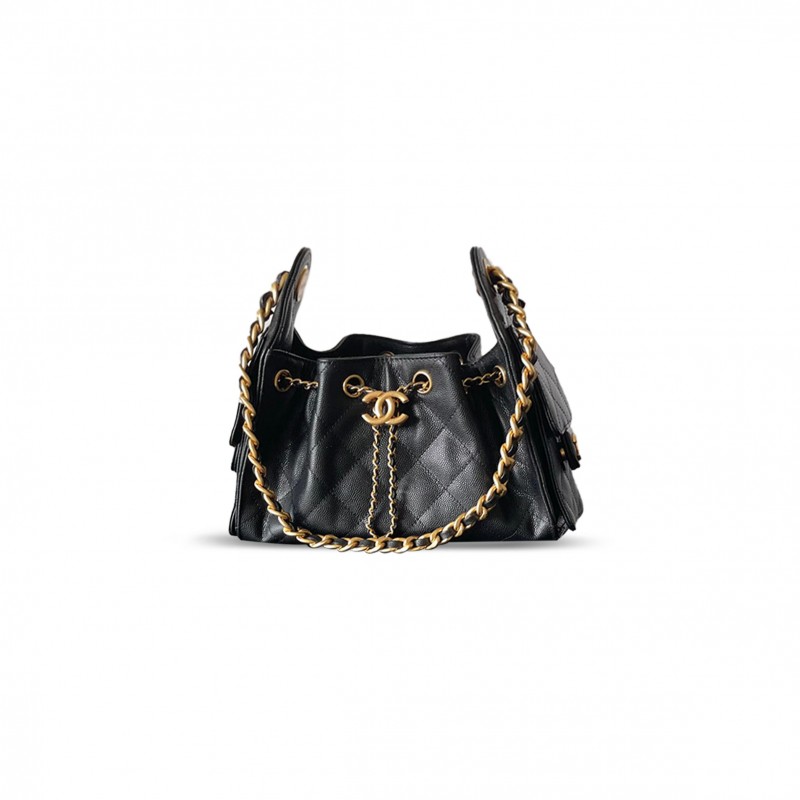 CHANEL MASTER 25 MINI HOBO BAG GRAINED CALFSKIN AS5631 (22*20*12.5cm)