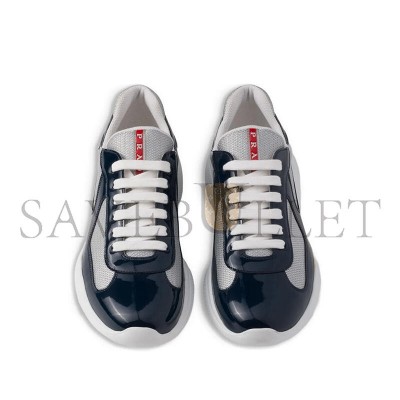 PRADA PATENT LEATHER AND TECHNICAL FABRIC PRADA AMERICA'S CUP SNEAKERS 4E3400 PRADA PATENT LEATHER AND TECHNICAL FABRIC PRADA AMERICA'S CUP SNEAKERS 4E3400