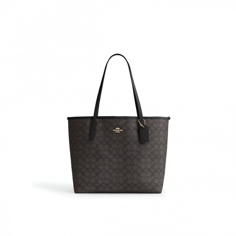 COACH CITY TOTE BAG IN SIGNATURE CANVAS CV976 (34*29*11cm)