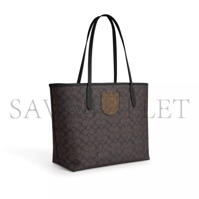 COACH CITY TOTE BAG IN SIGNATURE CANVAS CV976 (34*29*11cm) COACH CITY TOTE BAG IN SIGNATURE CANVAS CV976 (34*29*11cm)