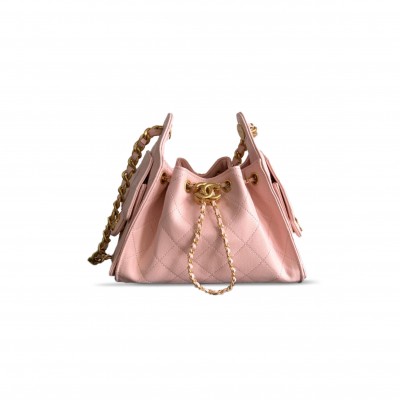 CHANEL MASTER 25 MINI HOBO BAG GRAINED CALFSKIN AS5631 (22*20*12.5cm)