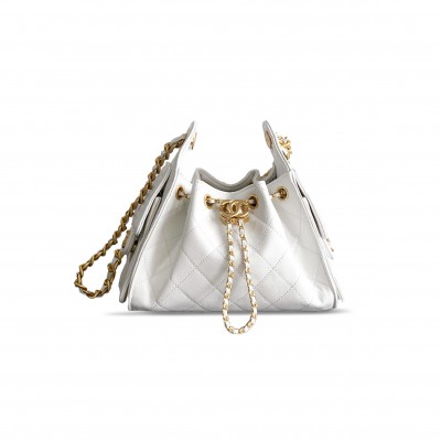 CHANEL MASTER 25 MINI HOBO BAG GRAINED CALFSKIN AS5631 (22*20*12.5cm)