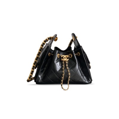 CHANEL MASTER 25 MINI HOBO BAG OIL WAX CALFSKIN AS5631 (22*20*12.5cm)