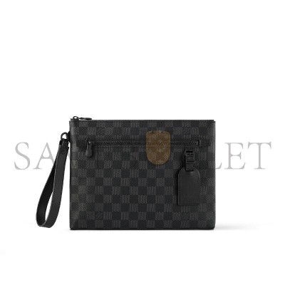LOUIS VUITTON MASTER TAKEOFF POUCH DAMIER GRAPHITE N40504 (30*22*5cm) LOUIS VUITTON MASTER TAKEOFF POUCH DAMIER GRAPHITE N40504 (30*22*5cm)