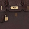 HERMÈS MASTER BIRKIN 30 TOGO MATTE ALLIGATOR ROUGE SELLIER (30*23*15cm)