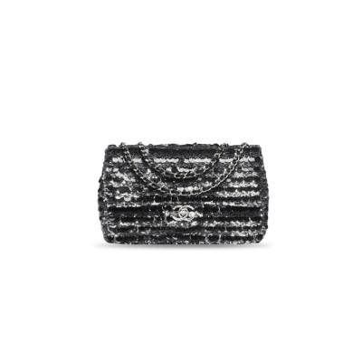 CHANEL MASTER MINI SEQUINED LEATHER FLAP BAG AS6171 (20*15*7cm)