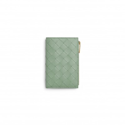 BOTTEGA VENETA INTRECCIATO MEDIUM BI-FOLD WALLET 749940 (14.5*9.3*2cm)