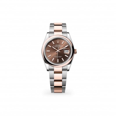 ROLEX DATEJUST 36 OYSTER, 36 MM, OYSTERSTEEL AND EVEROSE GOLD M126201-0044