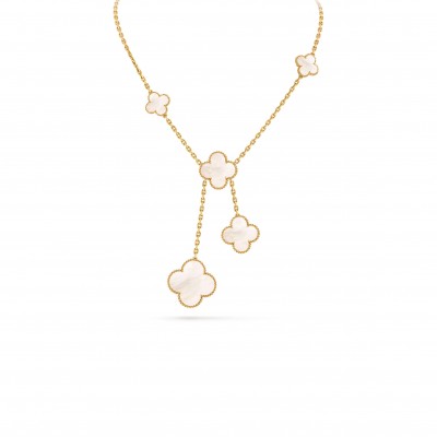 VAN CLEEF ARPELS MAGIC ALHAMBRA NECKLACE 6 MOTIFS VCARD79100