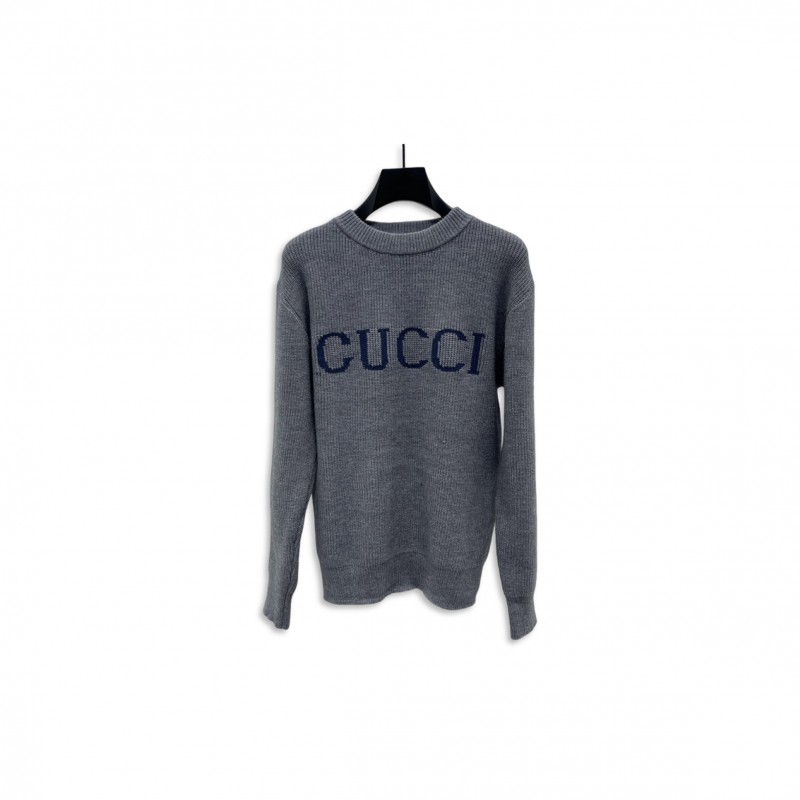 GUCCI WOOL CASHMERE RIB KNIT SWEATER 833499