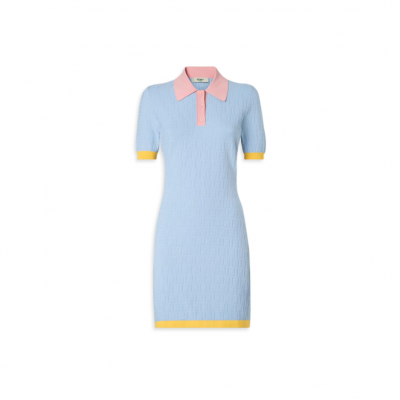 FENDI DRESS LIGHT BLUE FF FZDE35AW4SF1W0K