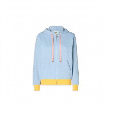 FENDI SWEATSHIRT BLUE FF FZJ611AW4SF1W0K
