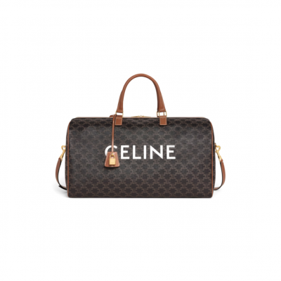 CELINE LARGE TRAVEL BAG IN TRIOMPHE CANVAS WITH CELINE PRINT 191472CYX.04LU (50*27*23cm)