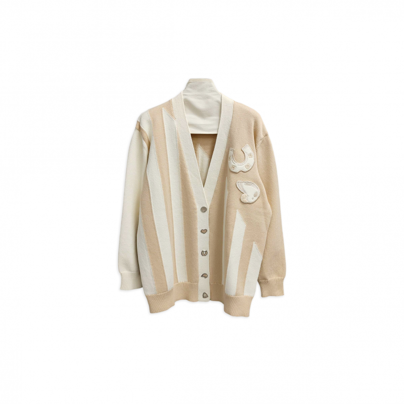 HERMES LONG-SLEEVE LONG CARDIGAN H5H2724D9A336