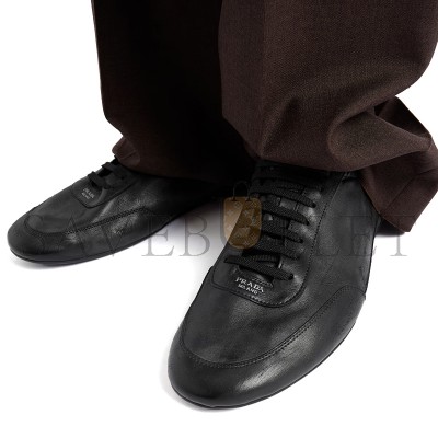PRADA COLLAPSE LEATHER SNEAKERS 2EG479 PRADA COLLAPSE LEATHER SNEAKERS 2EG479