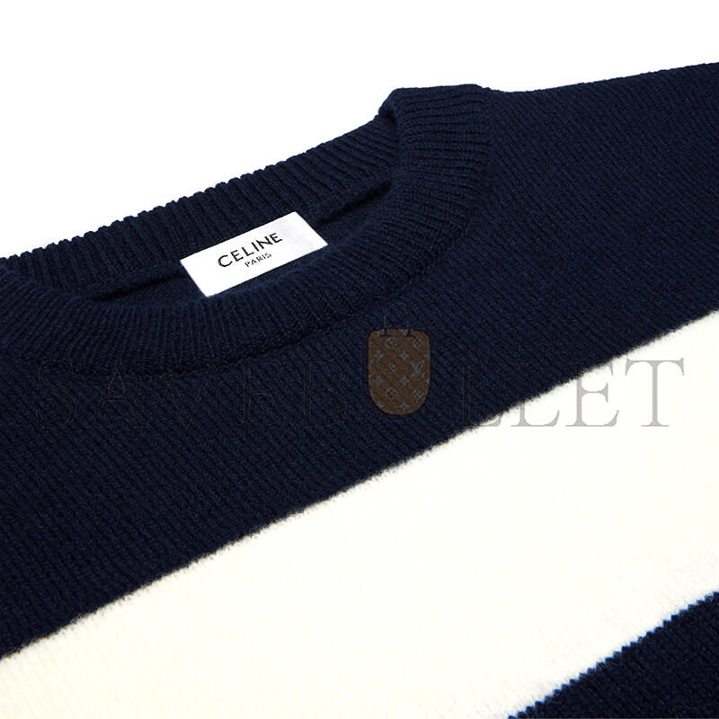 CELINE CREWNECK SWEATER IN WOOL CASHMERE RY0RL2I93.GHM4 CELINE CREWNECK SWEATER IN WOOL CASHMERE RY0RL2I93.GHM4