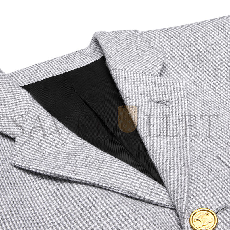 CELINE SORBONNE JACKET IN CASHMERE NATTÉ RV0A50F85.FYP2 CELINE SORBONNE JACKET IN CASHMERE NATTÉ RV0A50F85.FYP2