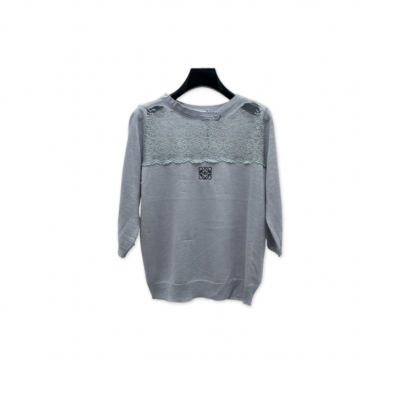 LOEWE CREW NECK KNITTED SHORT SLEEVE