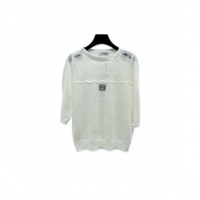LOEWE CREW NECK KNITTED SHORT SLEEVE