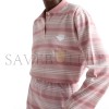 PRADA STRIPED KNIT POLO SHIRT 