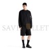 PRADA COTTON FLEECE AND RE-NYLON SWEATSHIRT UJL03C PRADA COTTON FLEECE AND RE-NYLON SWEATSHIRT UJL03C