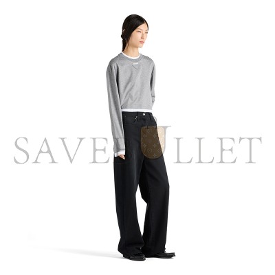 PRADA LONG-SLEEVED COTTON JERSEY T-SHIRT 34668