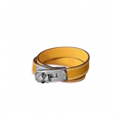 HERMES KELLY DOUBLE TOUR BRACELET EPSOM GOLD HERMES KELLY DOUBLE TOUR BRACELET EPSOM GOLD