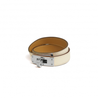 HERMES KELLY DOUBLE TOUR BRACELET EPSOM NATA HERMES KELLY DOUBLE TOUR BRACELET EPSOM NATA