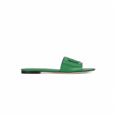 DOLCE GABBANA CALFSKIN SLIDERS WITH DG LOGO CQ0436AY32987192
