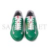 PRADA AMERICA'S CUP SOFT RUBBER & BIKE FABRIC GREEN LOW TOP SNEAKERS 4E6500